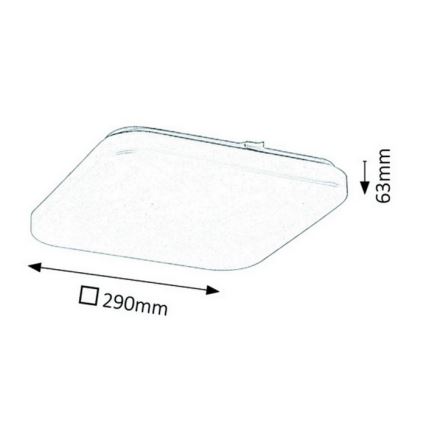 Rabalux - LED taklampa LED/20W/230V 29x29 cm