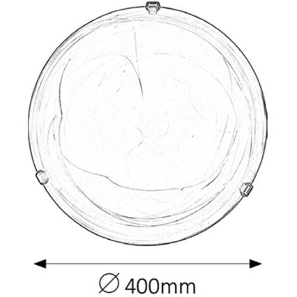 Rabalux - Taklampa 2xE27/60W/230V i alabasterglas