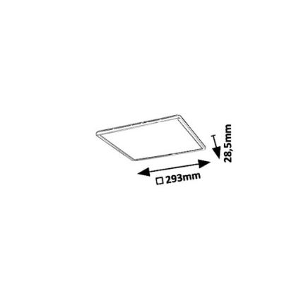 Rabalux - LED taklampa LED/18W/230V 29,3x29,3 cm