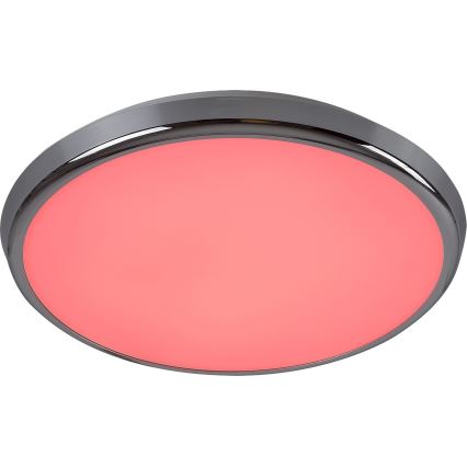 Rabalux - LED RGB Ljusreglerad vägglampa för badrum LED/18W/230V diameter 30 cm 3000-6500K IP44 + fjärrkontroll