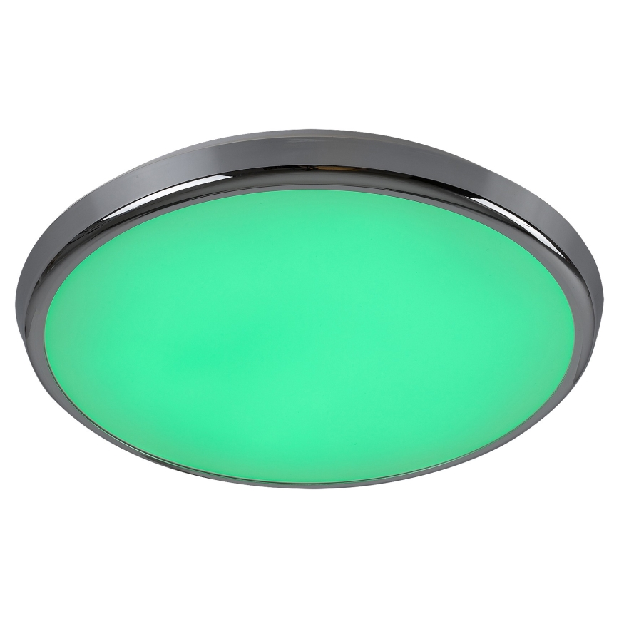 Rabalux - LED RGB Ljusreglerad vägglampa för badrum LED/18W/230V diameter 30 cm 3000-6500K IP44 + fjärrkontroll