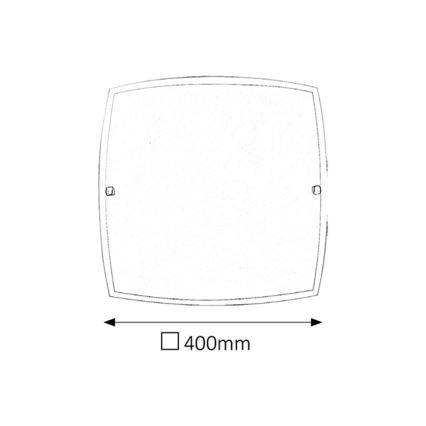 Rabalux 3689 - Takbelysning NEDDA 2xE27/60W/230V
