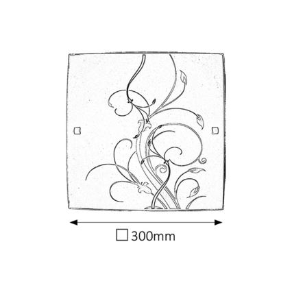 Rabalux 3692 - Väggbelysning ELINA 1xE27/60W/230V