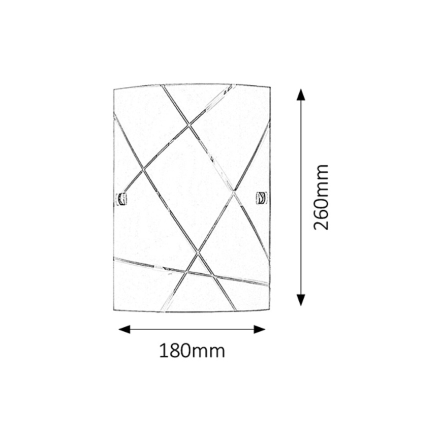 Rabalux 3697 - Väggbelysning PHAEDRA 1xE27/60W/230V