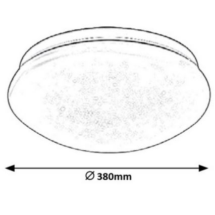 Rabalux - LED taklampa LED/24W/230V diameter 38 cm