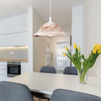 Rabalux - Taklampa 1xE27/60W/230V alabasterglas