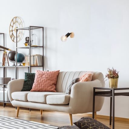 Rabalux - Väggspotlight 1xE27/40W/230V gummiträd