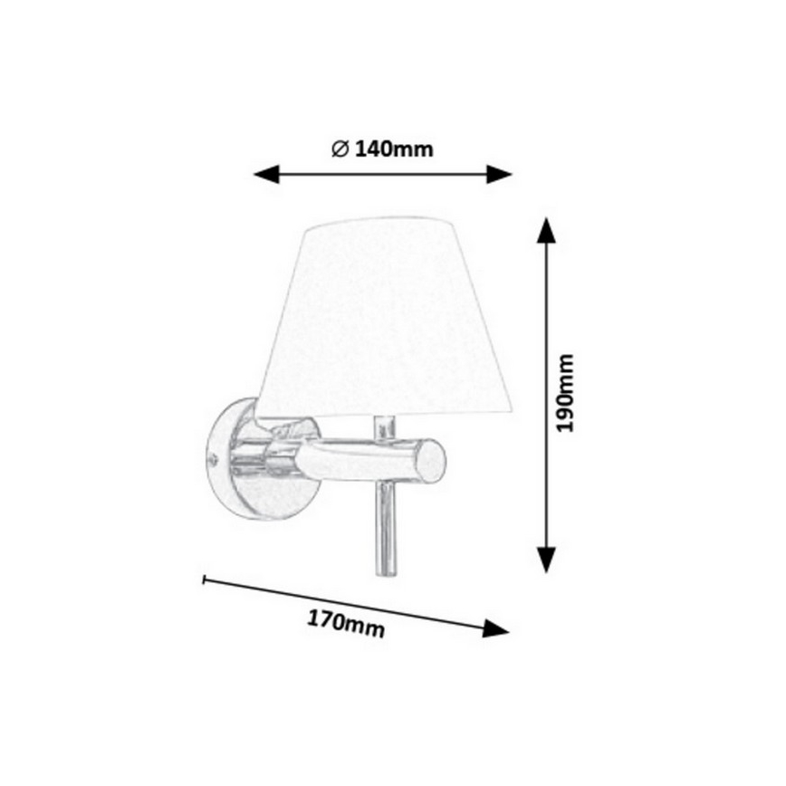 Rabalux 3996 - LED Badrumsbelysning vägg ANGUS LED/6W/230V IP44