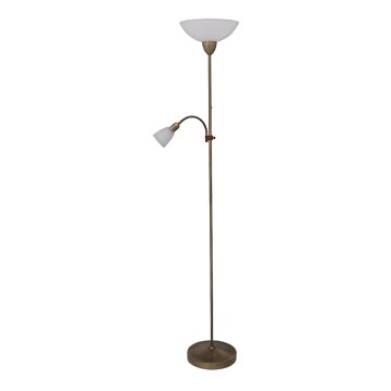Rabalux 4019 - Golvlampa PEARL CLASSIC 1xE27/60W+1xE14/40W