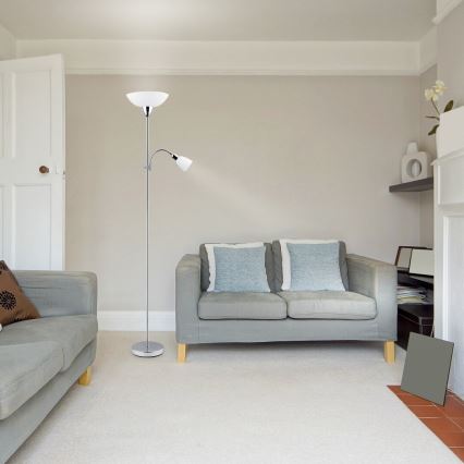Rabalux - golvlampa 1xE27/60W+E14/40W