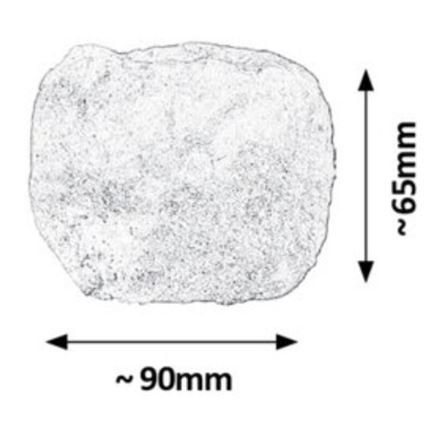 Rabalux - Saltlampa - ljusstake 0,6 kg