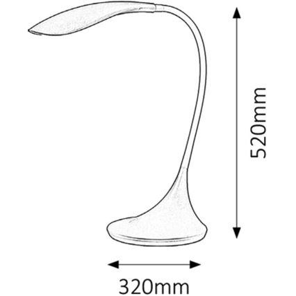 Rabalux - Dimbar LED-lampa LED/4,5W/230V