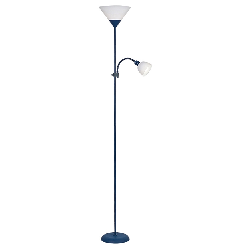 Rabalux - Golvlampa 1xE27/100W+1xE14/25W/230V blå/vit