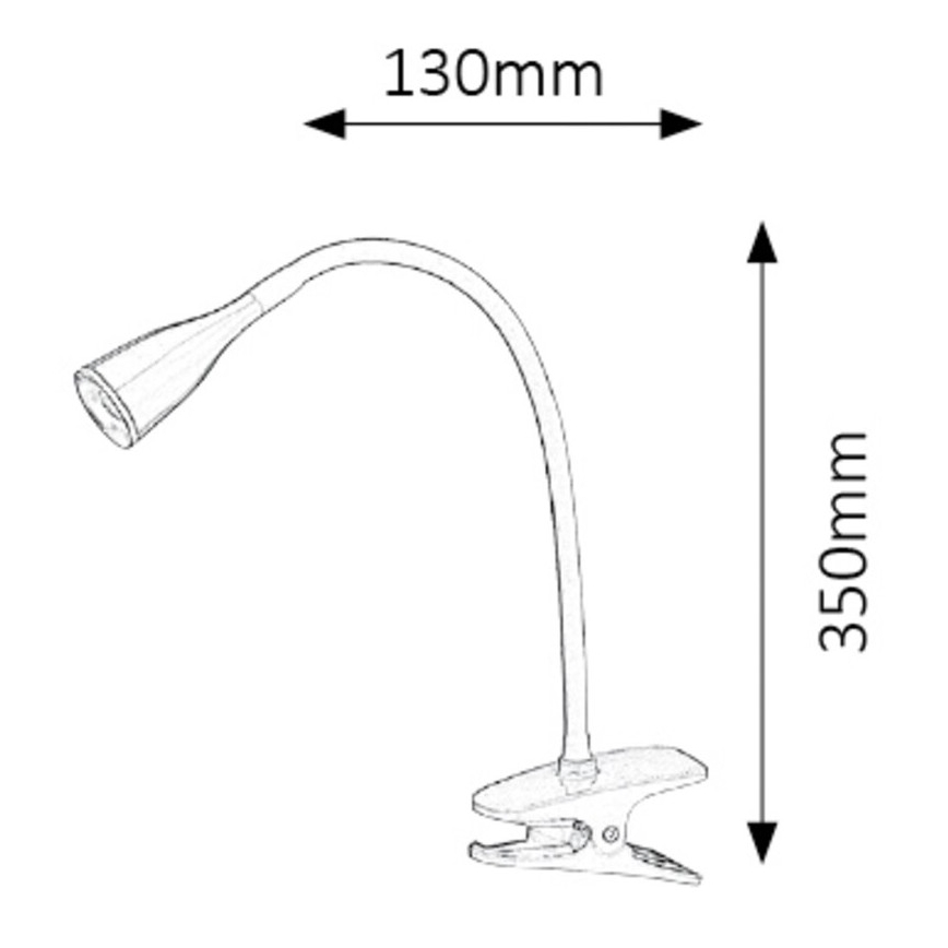 Rabalux - LED-bordslampa med klämma LED/4,5W/230V