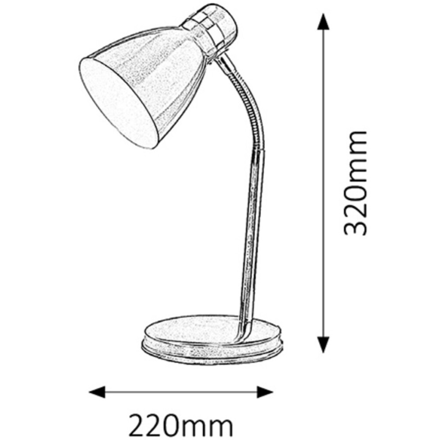 Rabalux 4205 - Bordslampa PATRIC 1xE14/40W/230V