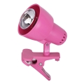 Rabalux 4359 - lampa med klämma 1xE14/40W/230V rosa