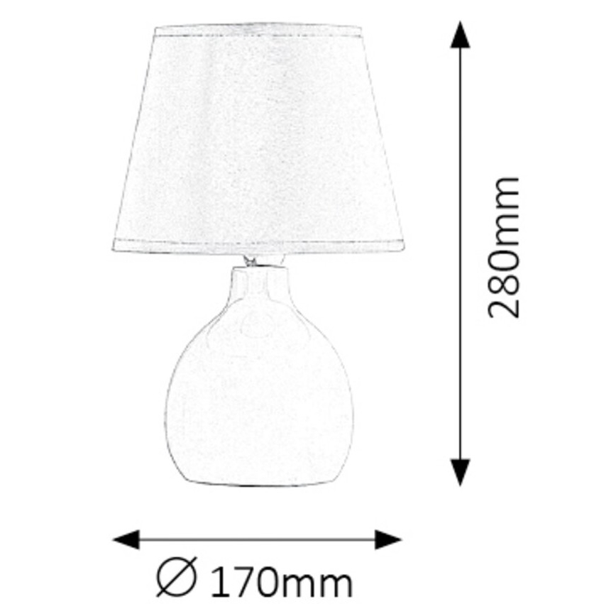 Rabalux 4478 - Bordslampa ANGALL 1xE14/40W/230V