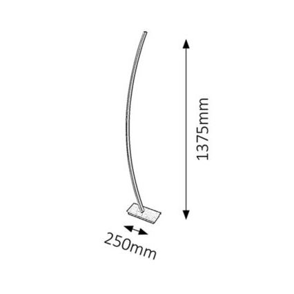 Rabalux 4490 - LED Golvlampa ADDISON 1xLED/26W/230V