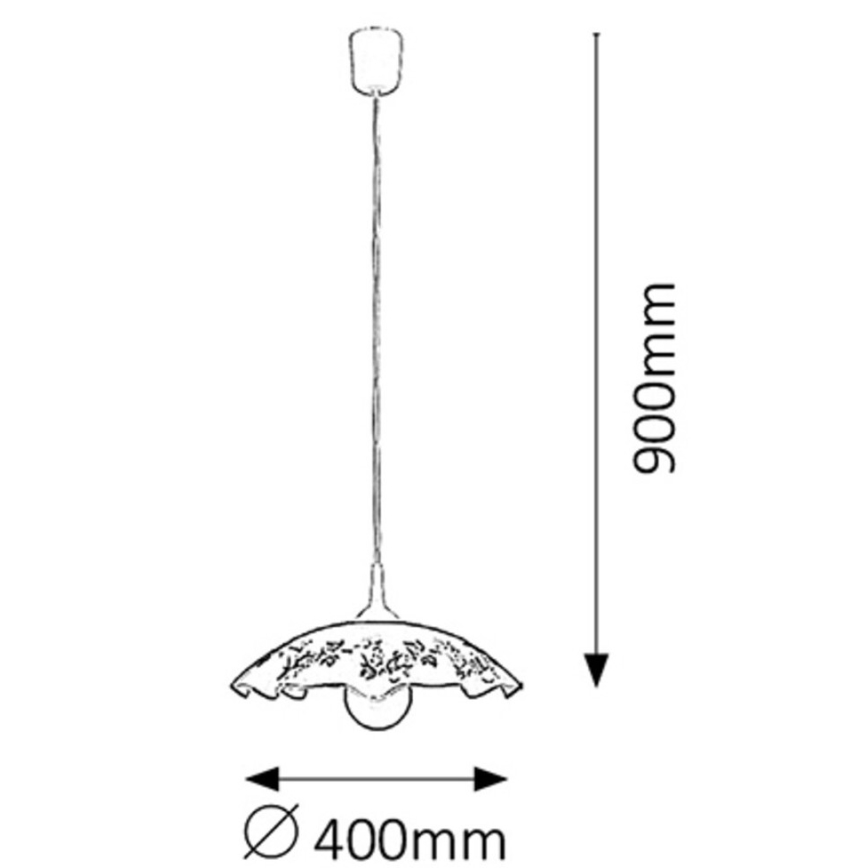 Rabalux 4782 - Ljuskrona VINO E27/60W/230V