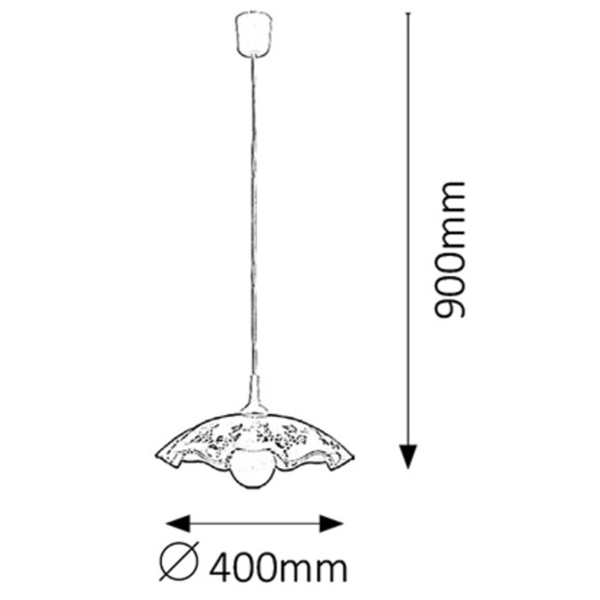 Rabalux 4795 - Ljuskrona VINO E27/60W/230V