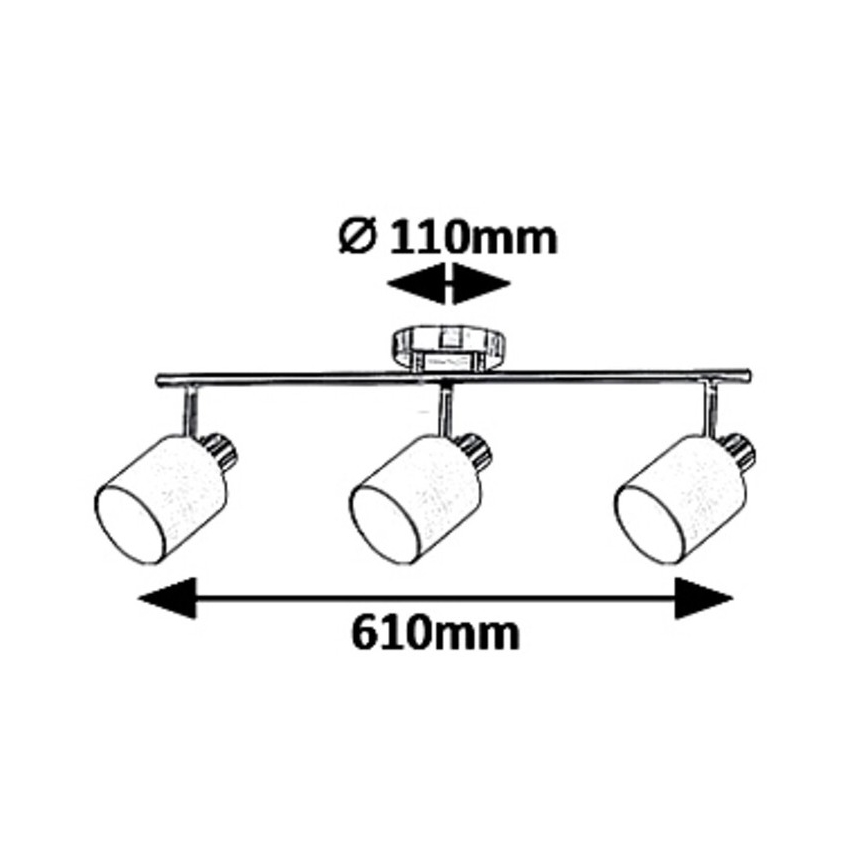 Rabalux 5011 - Spotlight NATINA 3xE14/25W/230V