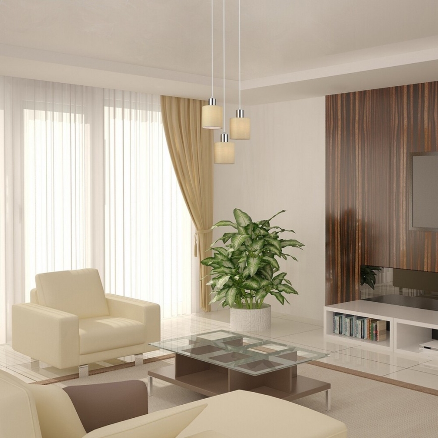 Rabalux 5012 - Ljuskrona med snöre NATINA 3xE14/25W/230V