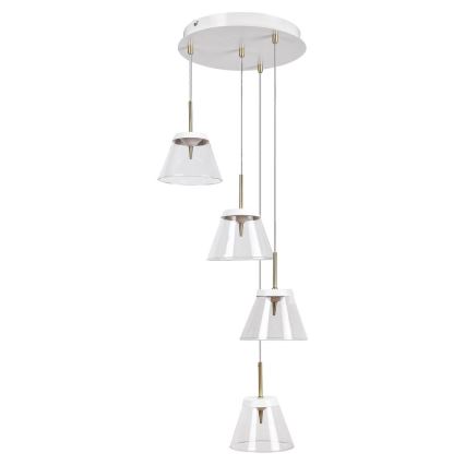 Rabalux - LED ljuskrona med textilsladd AVIANA 4xLED/6W/230V