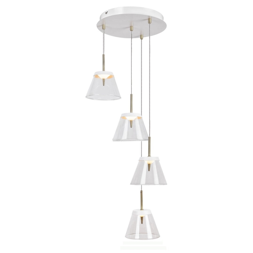 Rabalux - LED ljuskrona med textilsladd AVIANA 4xLED/6W/230V