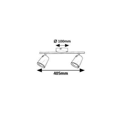 Rabalux 5046 - LED Spotlight SOLANGE 2xLED/6W/230V
