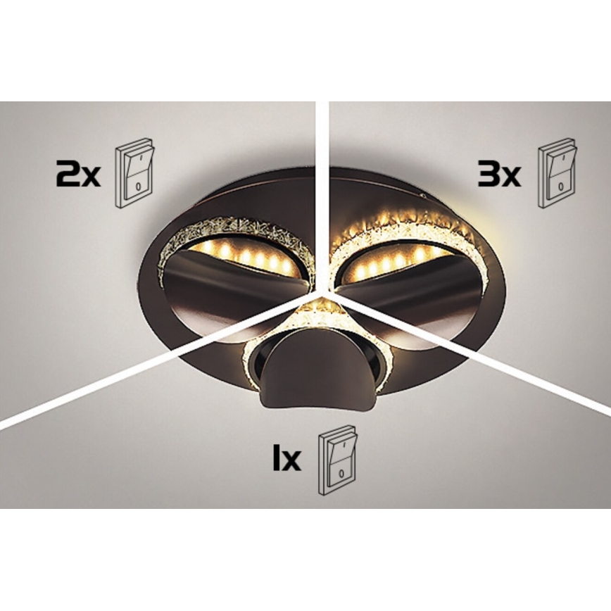 Rabalux - Dimbar LED-taklampa CAPRIANA LED/36W/230V Ø 50 cm