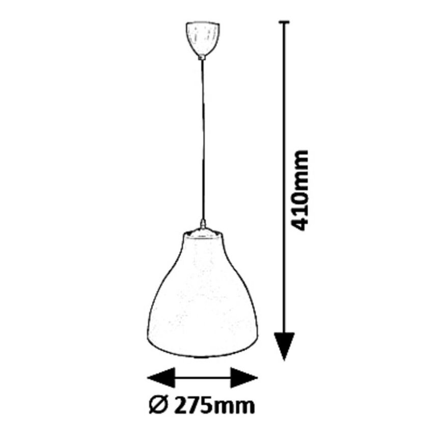 Rabalux 5059 - Ljuskrona med snöre MORRIS 1xE27/40W/230V