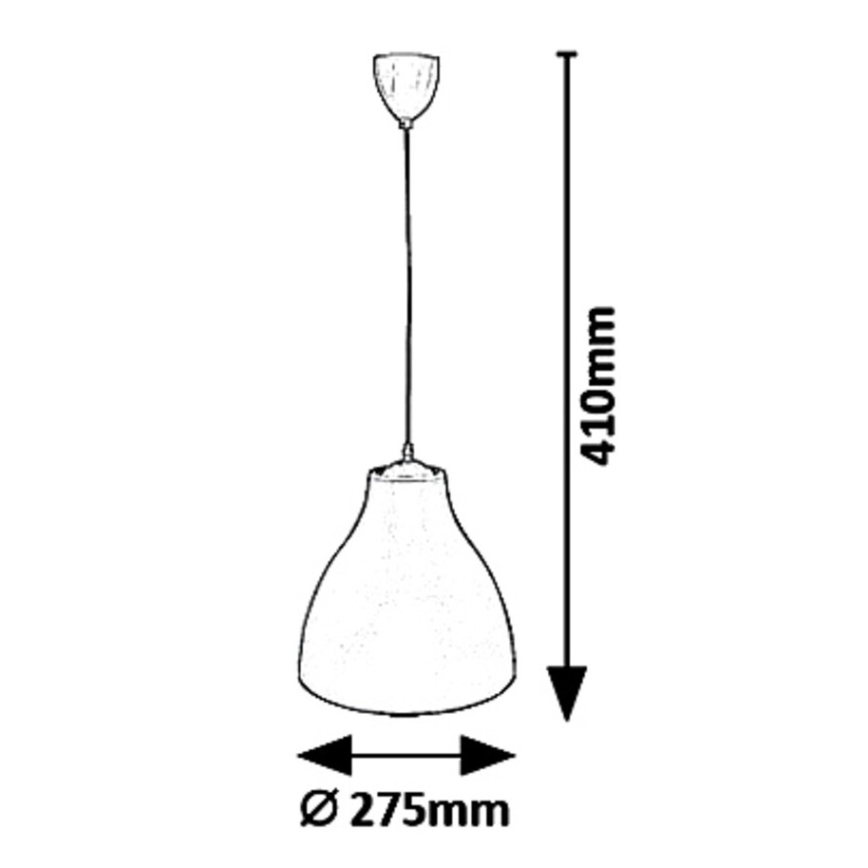 Rabalux - Hänglampa med kabel 1xE27/40W/230V Ø 27,5 cm