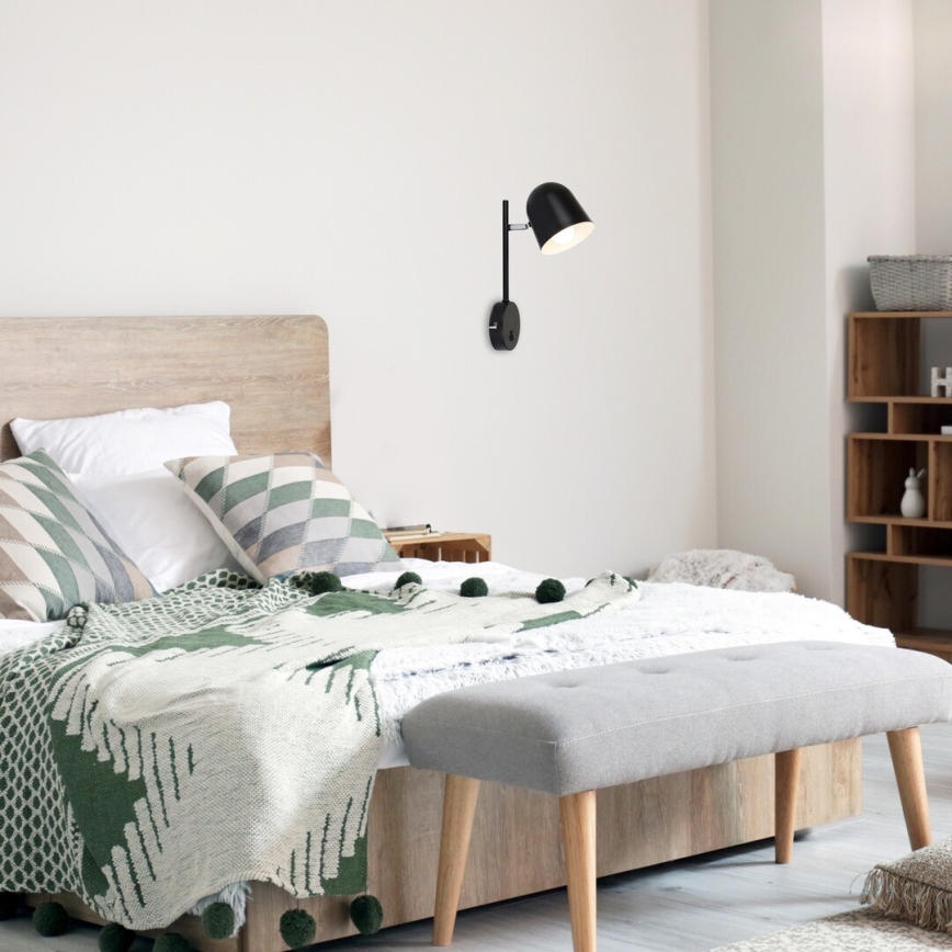 Rabalux - Vägglampa  1xE14/40W/230V svart 