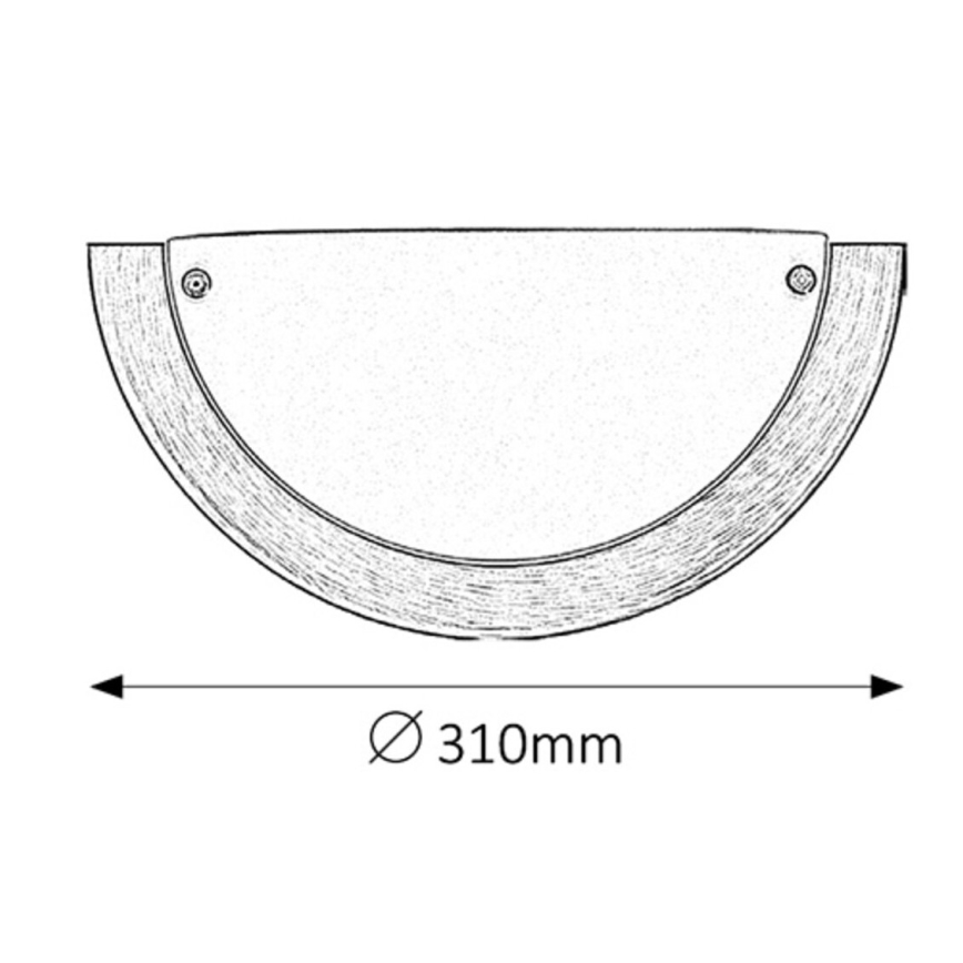 Rabalux - Vägglampa 1xE27/60W/230V