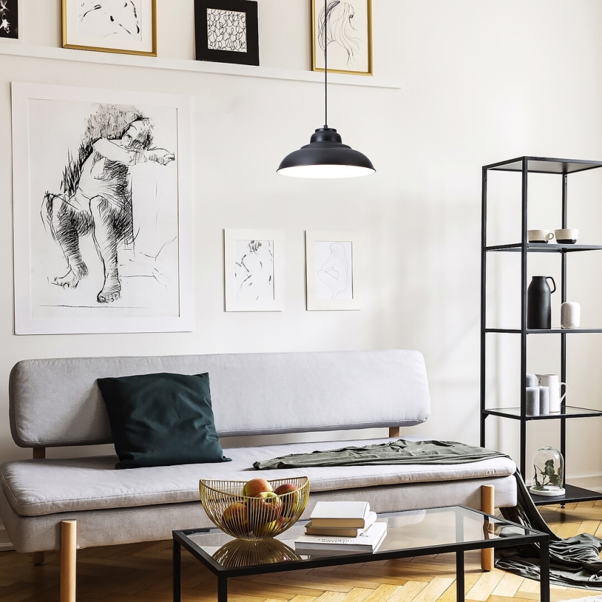 Rabalux - Pendellampa med kabel 1xE27/60W/230V Ø 31 cm