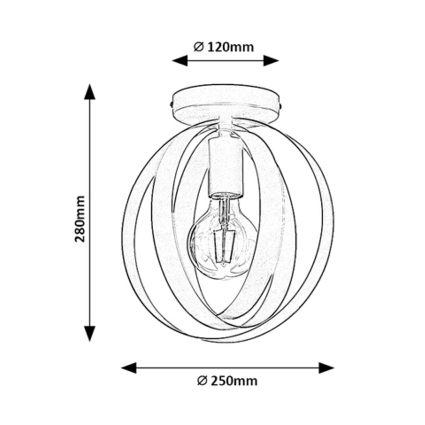 Rabalux - Taklampa 1xE27/40W/230V Ø 25 cm