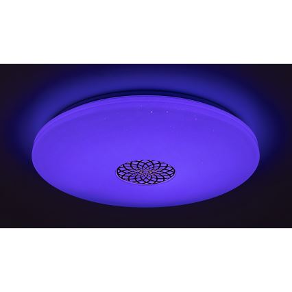 Rabalux - LED RGB dimbar taklampa LED/40W/230V 3000-6500K Wi-Fi Tuya Ø 60 cm + fjärrkontroll
