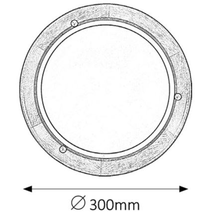 Rabalux - Taklampa 1xE27/60W/230V diameter 30 cm
