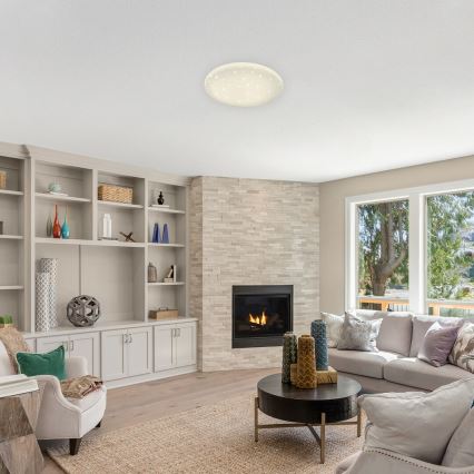 Rabalux - Dimmbar LED-taklampa STAR LED/36W/230V med fjärrkontroll Ø 40 cm