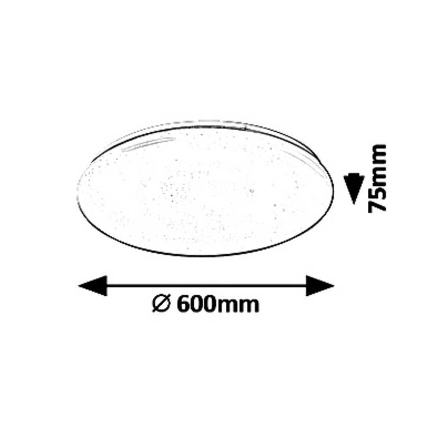 Rabalux - Dimmbar LED-taklampa LED/60W/230V + fjärrkontroll Ø 60 cm