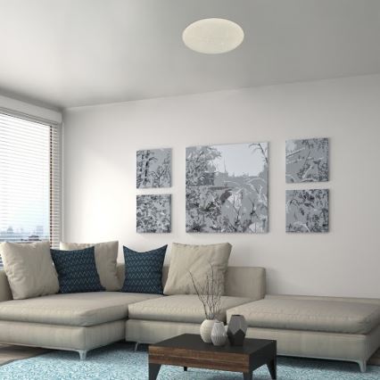 Rabalux - dimbar LED-taklampa 24W/230V, Wi-Fi, 3000-6500K, med fjärrkontroll, Ø 39 cm