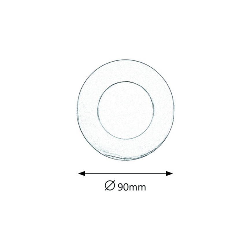Rabalux 5584 - LED infälld Badrumbelysning LOIS LED/3W/230V IP44 4000K