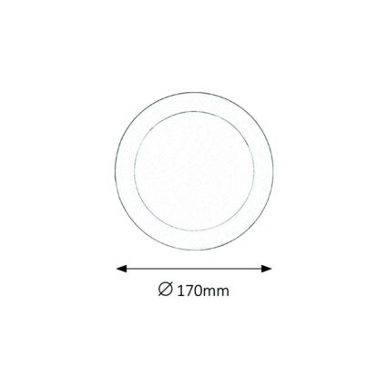 Rabalux 5585 - LED infälld Badrumbelysning LOIS LED/12W/230V IP44 4000K