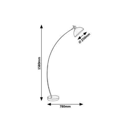 Rabalux 5592 - Golvlampa OTTO 1xE27/40W/230V