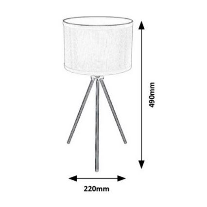 Rabalux - Bordslampa 1xE27/60W/230V
