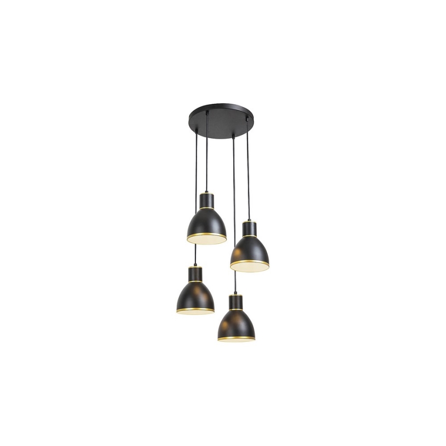 Rabalux 5604 - Ljuskrona med snöre MACKENZIE 4xE27/60W/230V