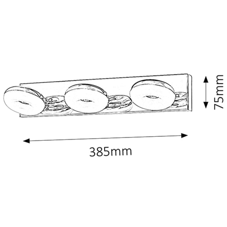 Rabalux 5718 - LED Badrumsbelysning BEATA 3xLED/5W/230V