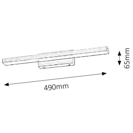 Rabalux - LED-spegelbelysning för badrum LED/12W/230V IP44