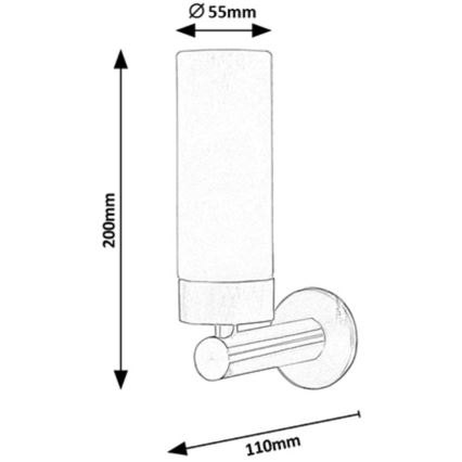 Rabalux - LED vägglampa för badrum LED/4W/230V IP44