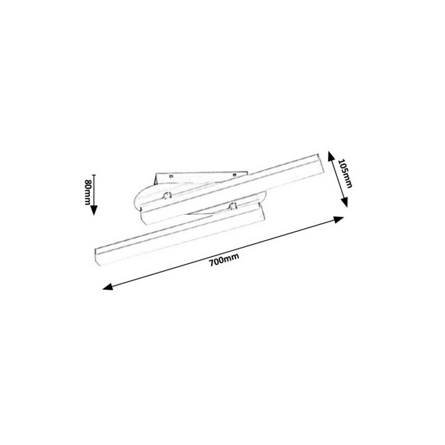 Rabalux 5785 - LED Badrumsbelysning vägg MARIUS LED/18W/230V IP44